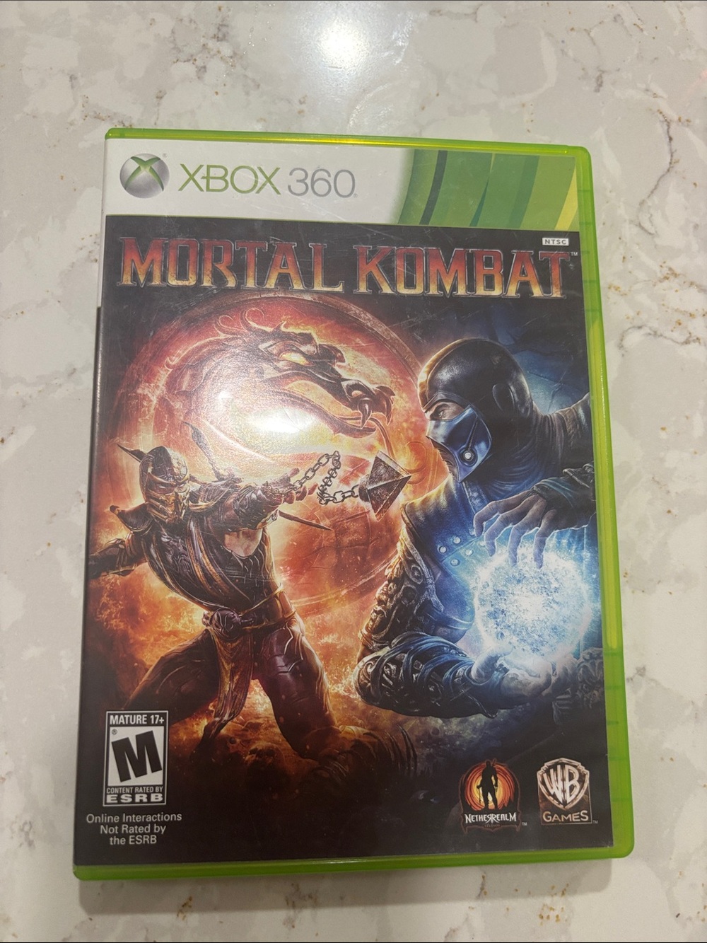 Xbox 360 mortal kombat game